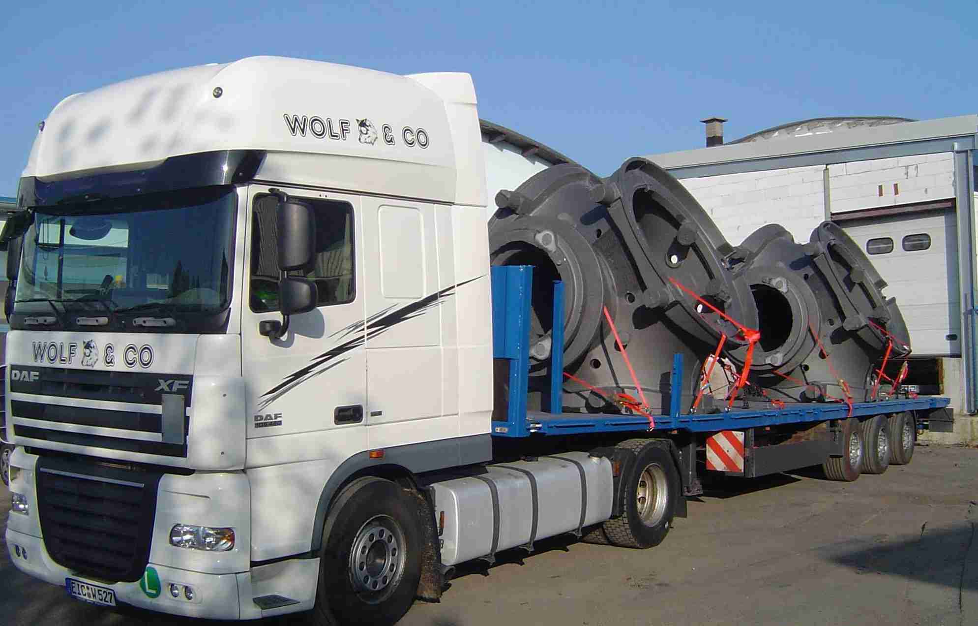 Transport Windradnaben